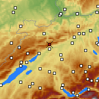 Nearby Forecast Locations - Grandval - Mapa