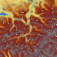 Nearby Forecast Locations - Pizol - Mapa