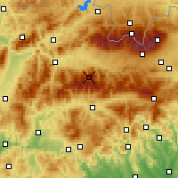 Nearby Forecast Locations - Bajo Tatra - Mapa