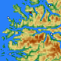 Nearby Forecast Locations - Fiskåbygd - Mapa