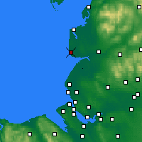 Nearby Forecast Locations - Blackpool - Mapa