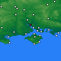 Nearby Forecast Locations - Southampton - Mapa