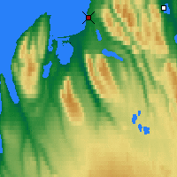 Nearby Forecast Locations - Blönduós - Mapa