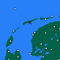 Nearby Forecast Locations - Terschelling - Mapa