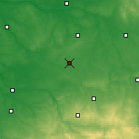 Nearby Forecast Locations - Châteauroux - Mapa