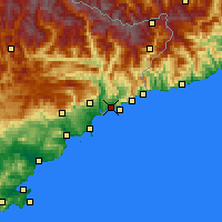 Nearby Forecast Locations - Niza - Mapa