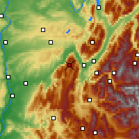 Nearby Forecast Locations - Macizo de Vercors - Mapa