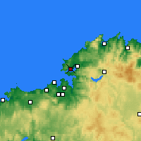 Nearby Forecast Locations - Ferrol - Mapa