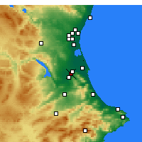 Nearby Forecast Locations - Játiva - Mapa