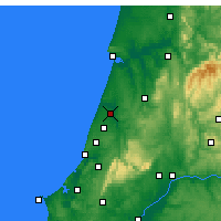 Nearby Forecast Locations - Leiría - Mapa
