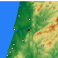 Nearby Forecast Locations - Coímbra - Mapa