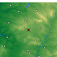 Nearby Forecast Locations - Évora - Mapa