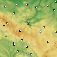 Nearby Forecast Locations - Saalfeld - Mapa