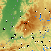 Nearby Forecast Locations - Selva Negra del Sur - Mapa