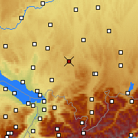 Nearby Forecast Locations - Leutkirch im Allgäu - Mapa