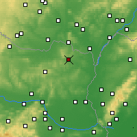 Nearby Forecast Locations - Mistelbach - Mapa