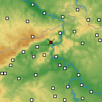Nearby Forecast Locations - Ústí nad Labem - Mapa