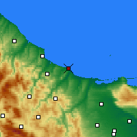 Nearby Forecast Locations - Térmoli - Mapa