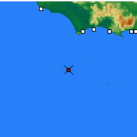 Nearby Forecast Locations - Isla de Ponza - Mapa