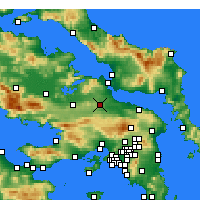 Nearby Forecast Locations - Tanagra - Mapa
