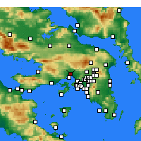 Nearby Forecast Locations - Eleusis - Mapa