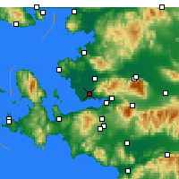 Nearby Forecast Locations - Çiğli - Mapa