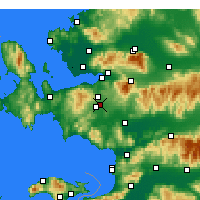 Nearby Forecast Locations - Gaziemir - Mapa