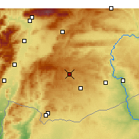 Nearby Forecast Locations - Gaziantep - Mapa