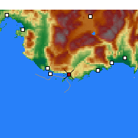 Nearby Forecast Locations - Kaş - Mapa