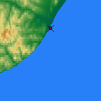 Nearby Forecast Locations - Ul'ya - Mapa