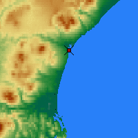 Nearby Forecast Locations - Semjachik - Mapa