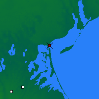 Nearby Forecast Locations - Gueníchesk - Mapa