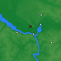 Nearby Forecast Locations - Dnipró - Mapa