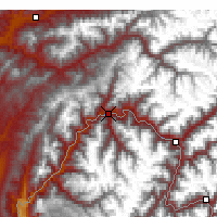 Nearby Forecast Locations - Kalaj Humo Valley - Mapa