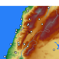 Nearby Forecast Locations - Houche-Al-O. - Mapa