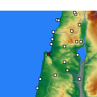 Nearby Forecast Locations - Haifa - Mapa