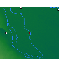Nearby Forecast Locations - Diwaniya - Mapa