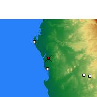 Nearby Forecast Locations - Yeda - Mapa