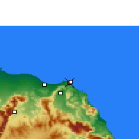 Nearby Forecast Locations - Puerto Sultán Qabus - Mapa