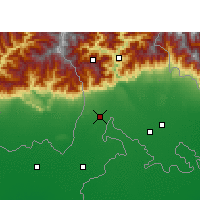 Nearby Forecast Locations - Siliguri - Mapa