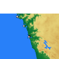 Nearby Forecast Locations - Honavar - Mapa