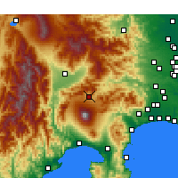 Nearby Forecast Locations - Kawaguchiko - Mapa