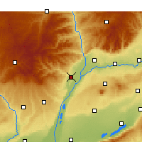 Nearby Forecast Locations - Hancheng - Mapa