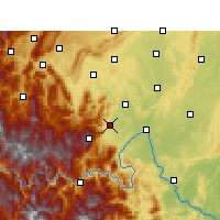 Nearby Forecast Locations - Monte Emei - Mapa