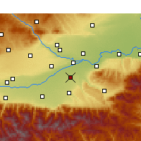 Nearby Forecast Locations - Xi'an - Mapa