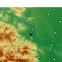 Nearby Forecast Locations - Gucheng - Mapa