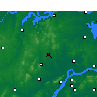 Nearby Forecast Locations - Lái'ān Xiàn - Mapa