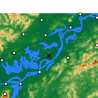 Nearby Forecast Locations - Wàngjiāng Xiàn - Mapa