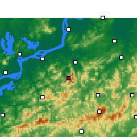 Nearby Forecast Locations - Montes Jiuhua - Mapa