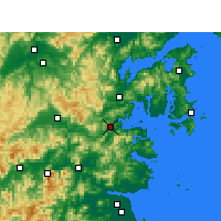 Nearby Forecast Locations - Sanmen - Mapa